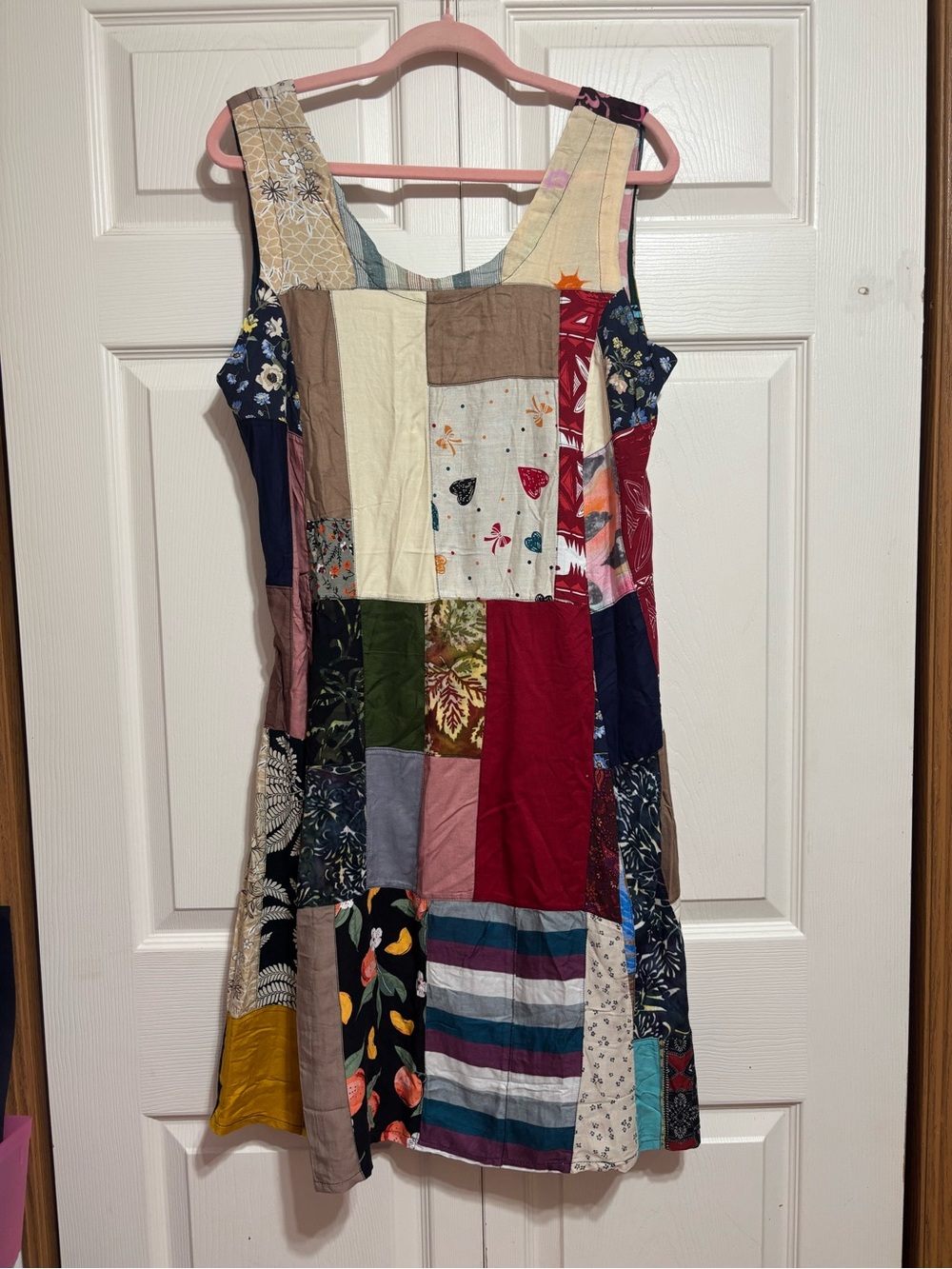 Patchwork Sleeveless Mini Dress in Multicolor
